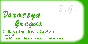 dorottya gregus business card